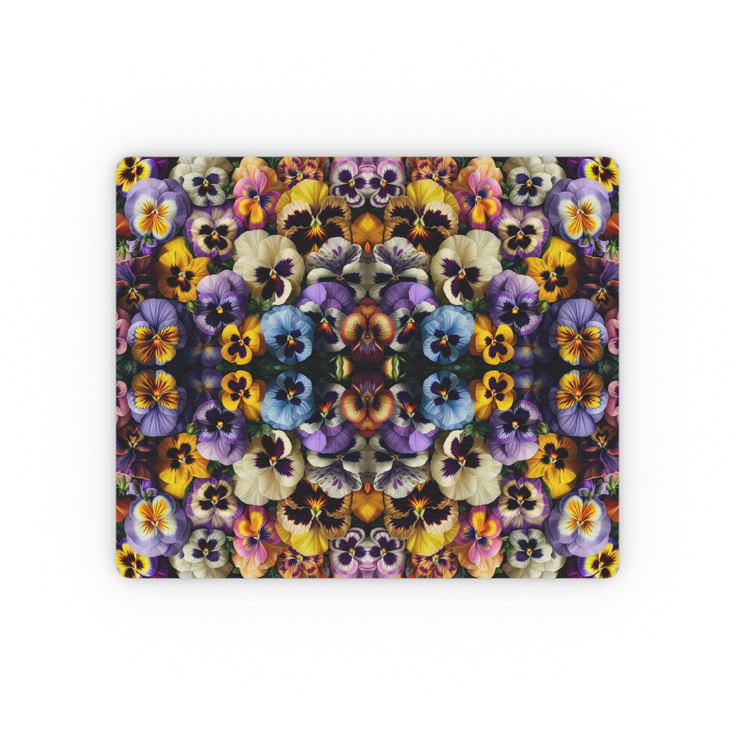 Mouse Pad - Pansy Blooms Design