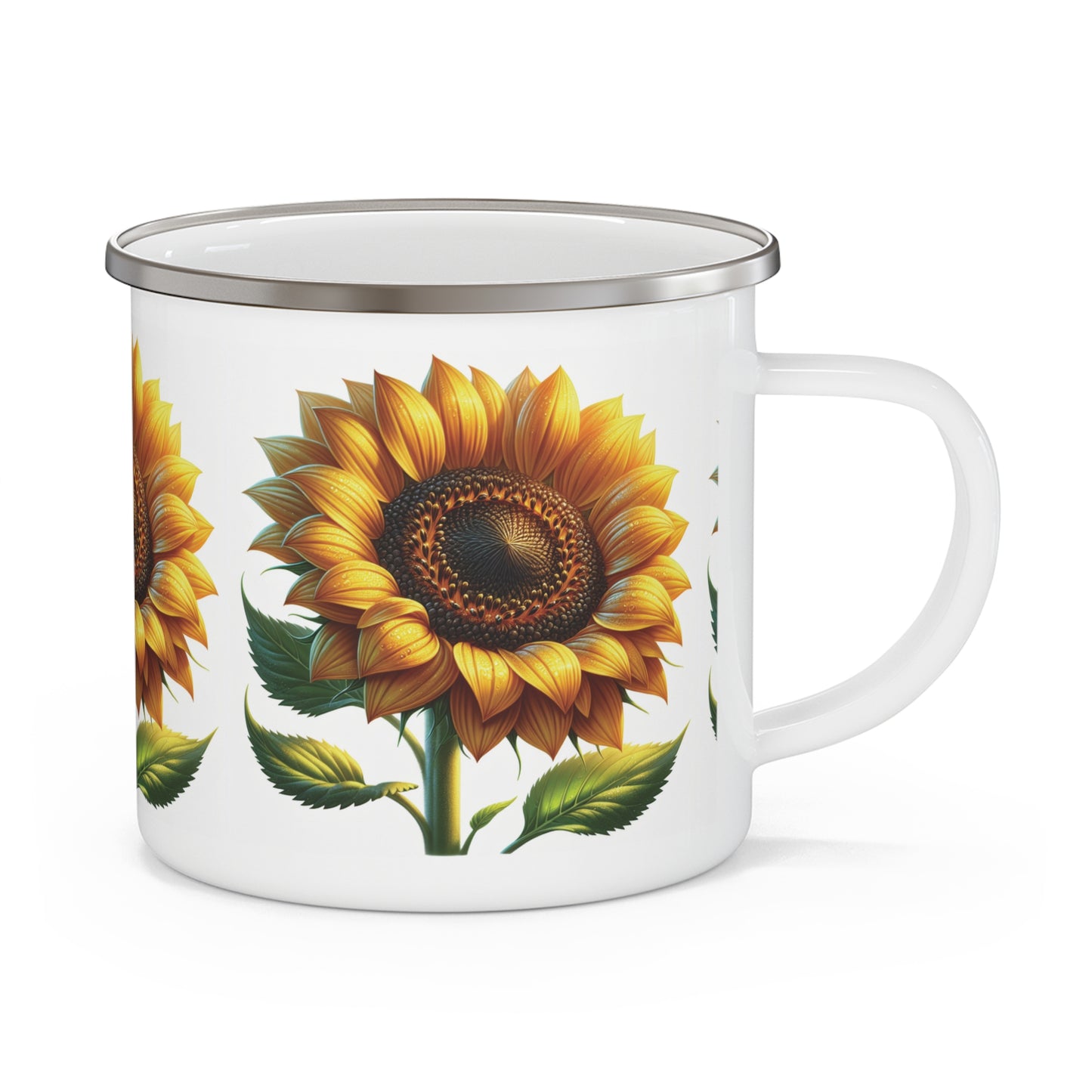 Camping Mug - Sunflowers Design