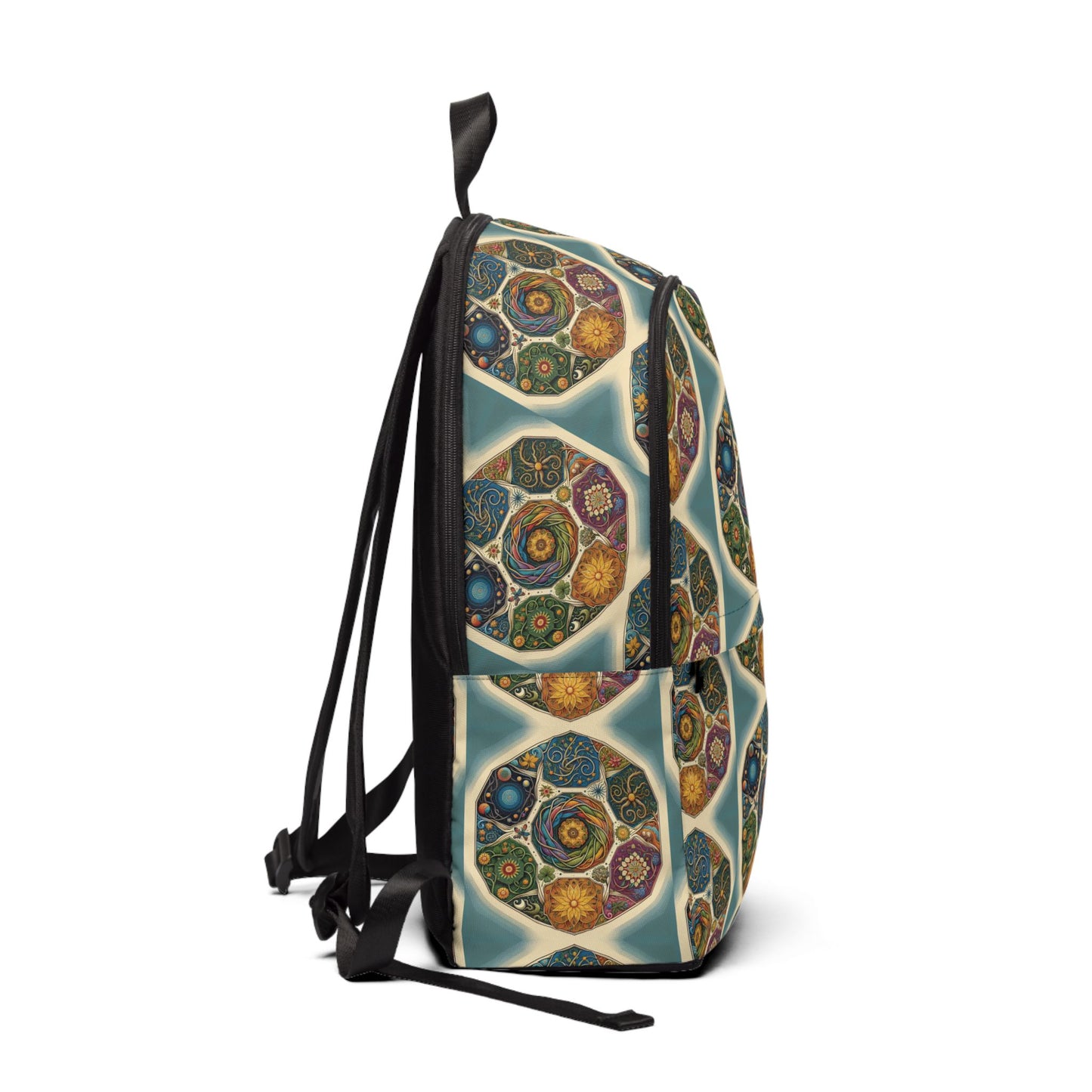 Spiritual Unisex Fabric Backpack - Chic & Versatile Travel Companion