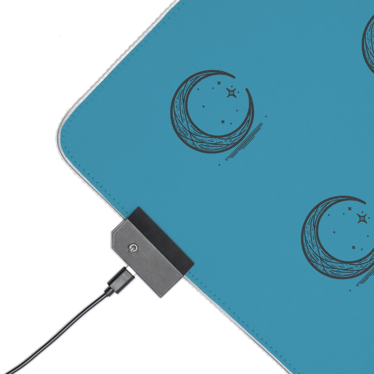 LED Gaming Mouse Pad - Minimalist Moon Design