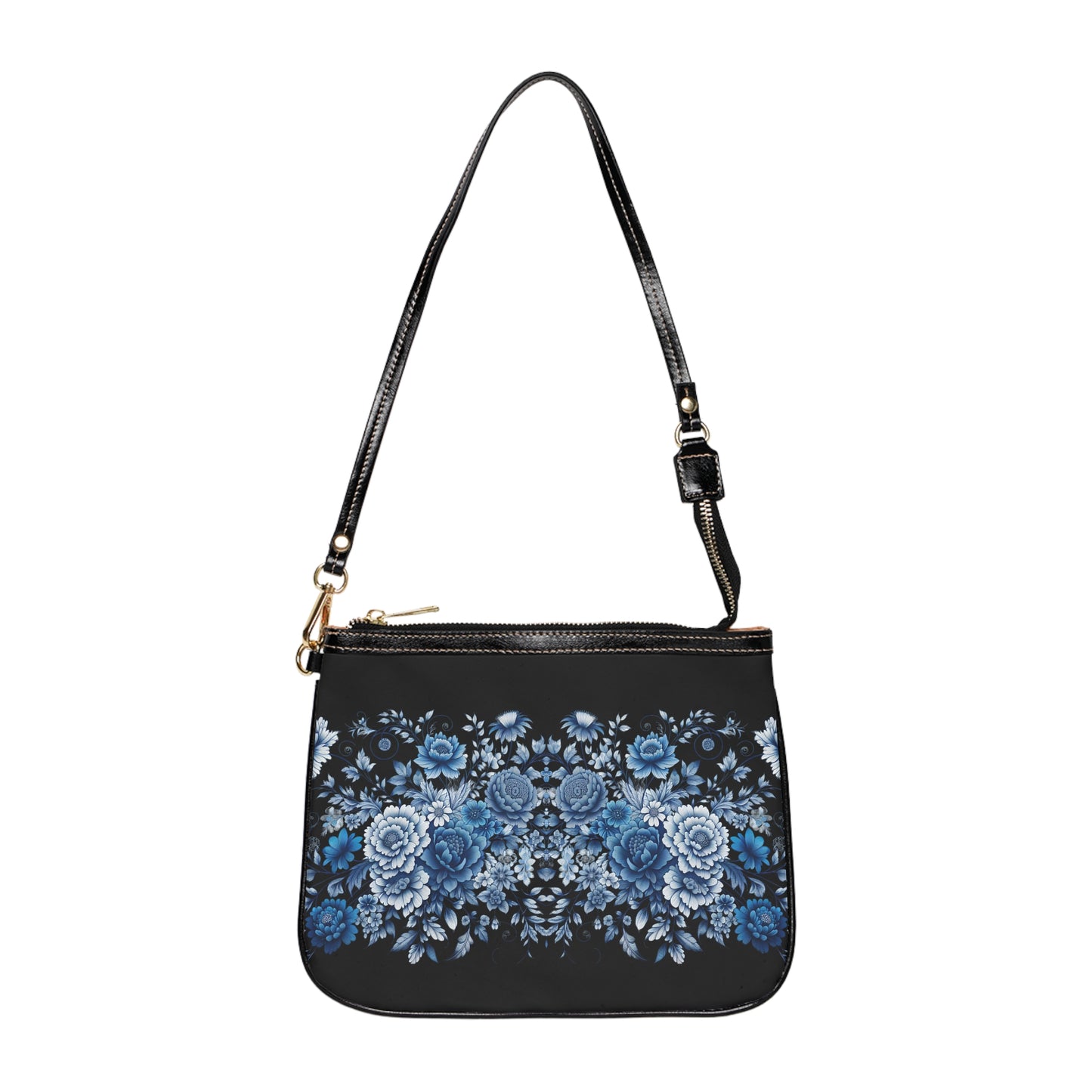 Blue Floral Small Shoulder Bag