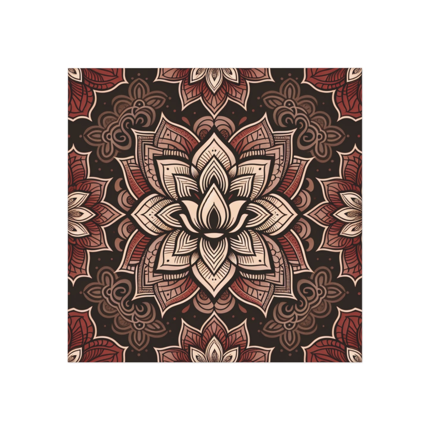 Square Magnet - Root Chakra Design