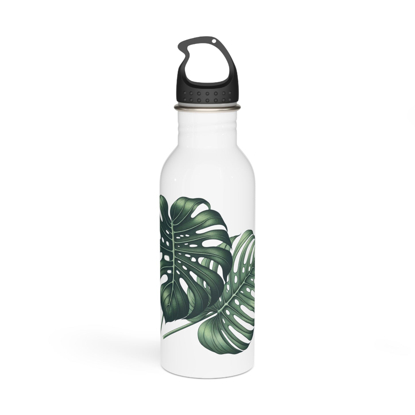 Tropical Leaf Stainless Steel Water Bottle, Sports Bottle, Travel Bottle, Hydration