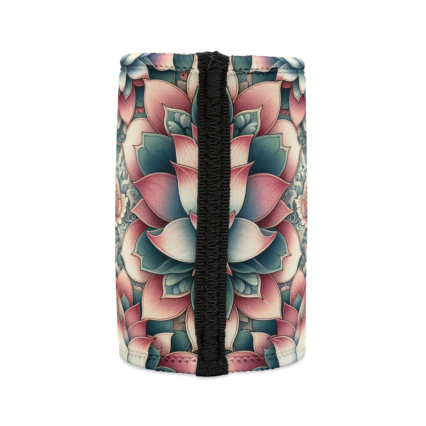 Stubby Cooler Lotus Flower Design