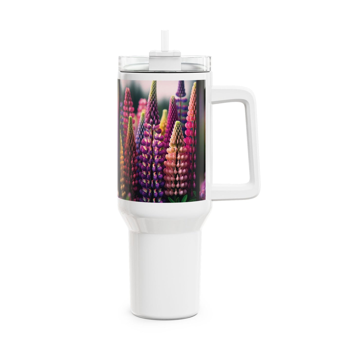 40oz Tumbler - Lupin Blooms Design