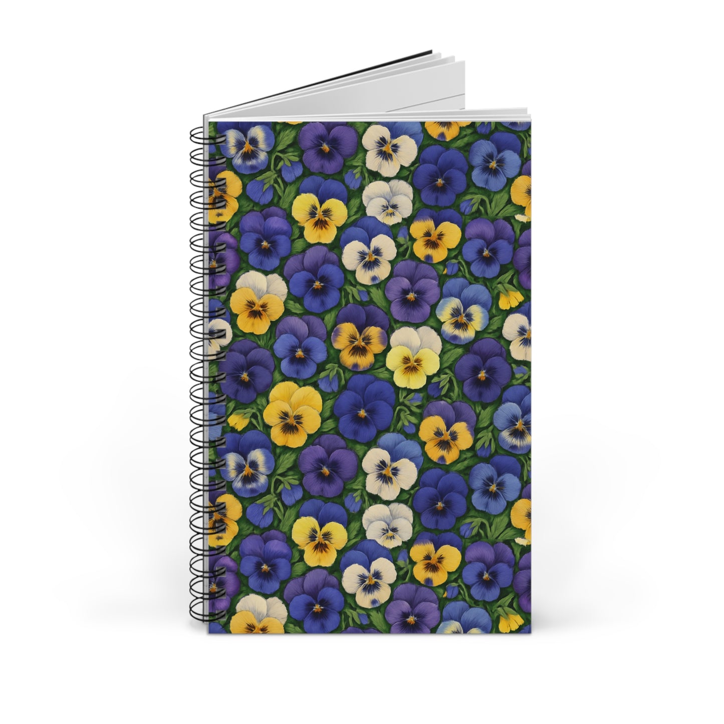 Spiral Journal - Pansy Pattern