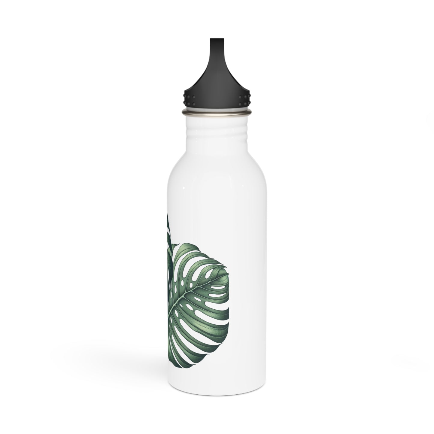 Tropical Leaf Stainless Steel Water Bottle, Sports Bottle, Travel Bottle, Hydration