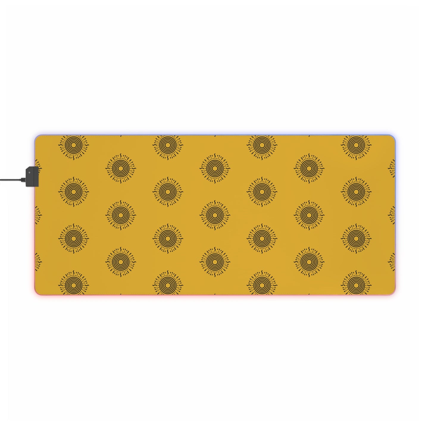 LED Gaming Mouse Pad - Minimalist Sun Design