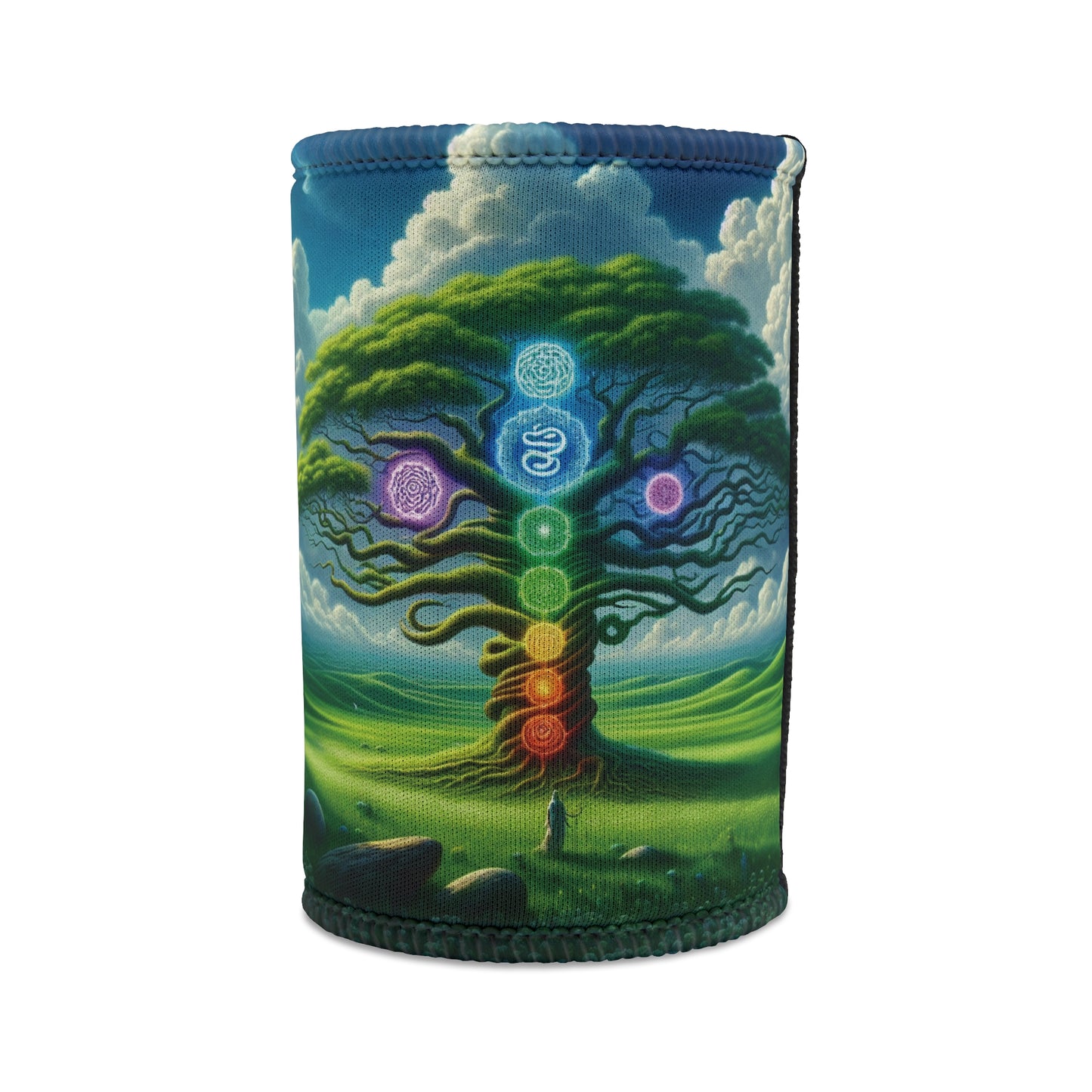Stubby Cooler Chakra Tree Design