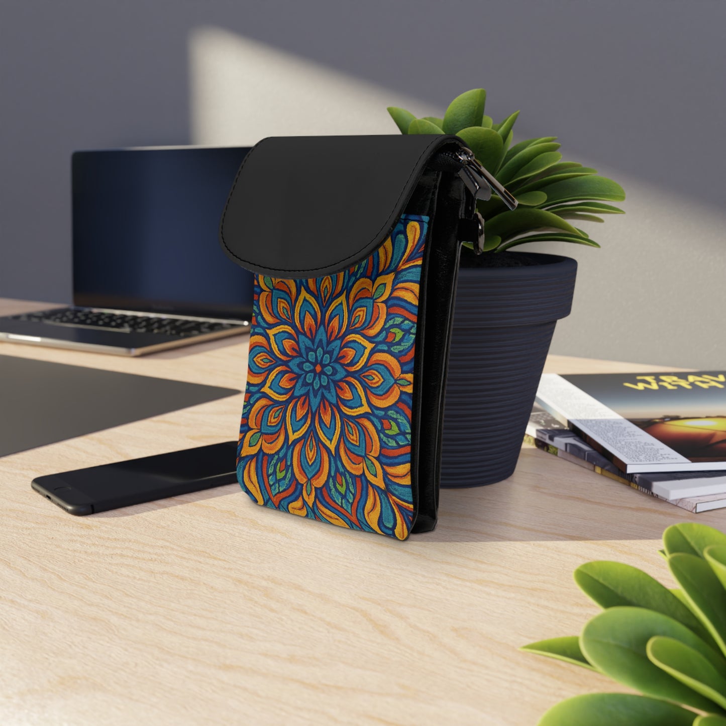 Phone Wallet - Kaleidoscope Pattern