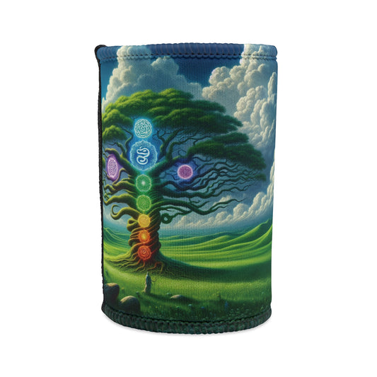 Stubby Cooler Chakra Tree Design