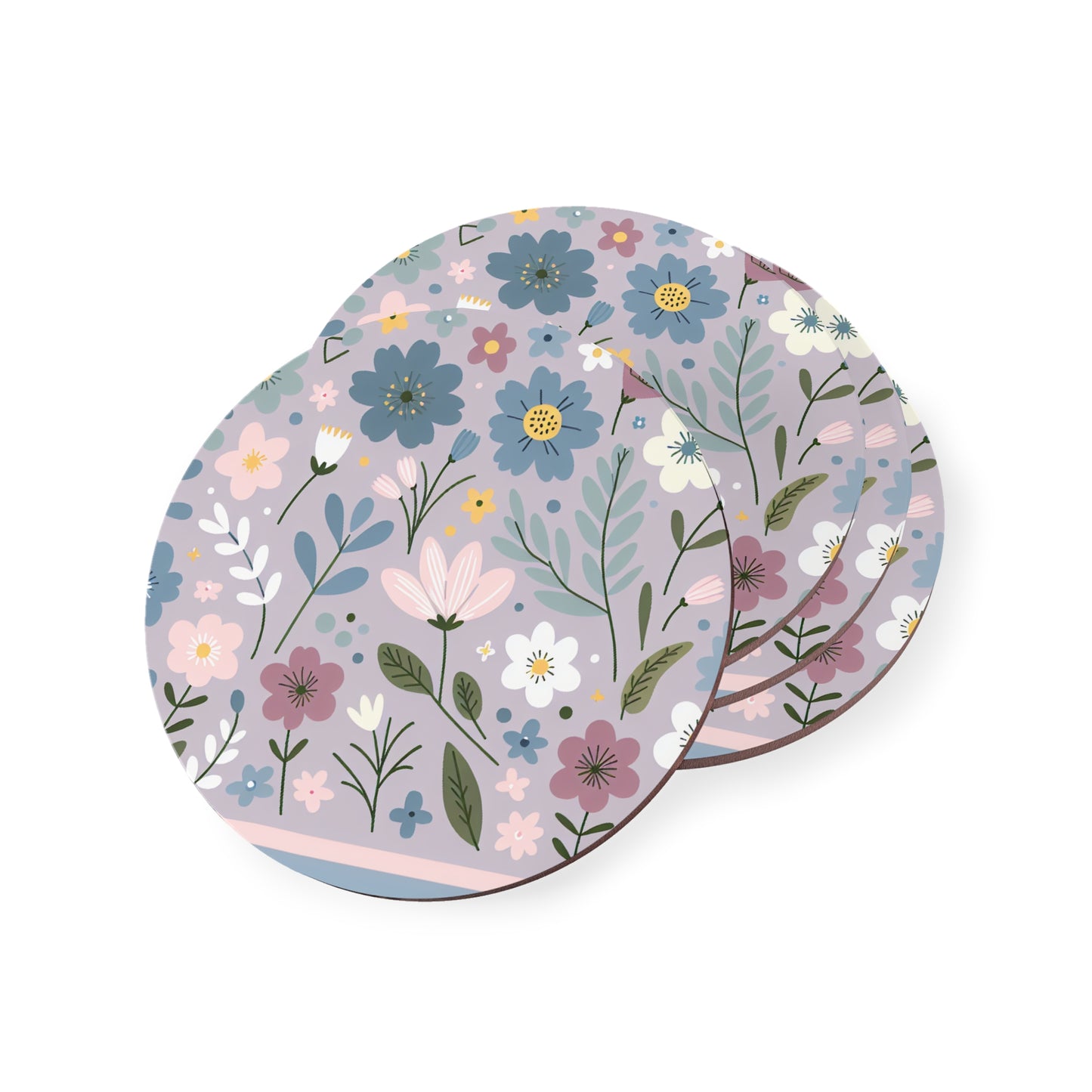 Cute Floral Pattern, Drink Coasters, Coaster Set, Home Decor, Housewarming Gift, Kitchen Accessories