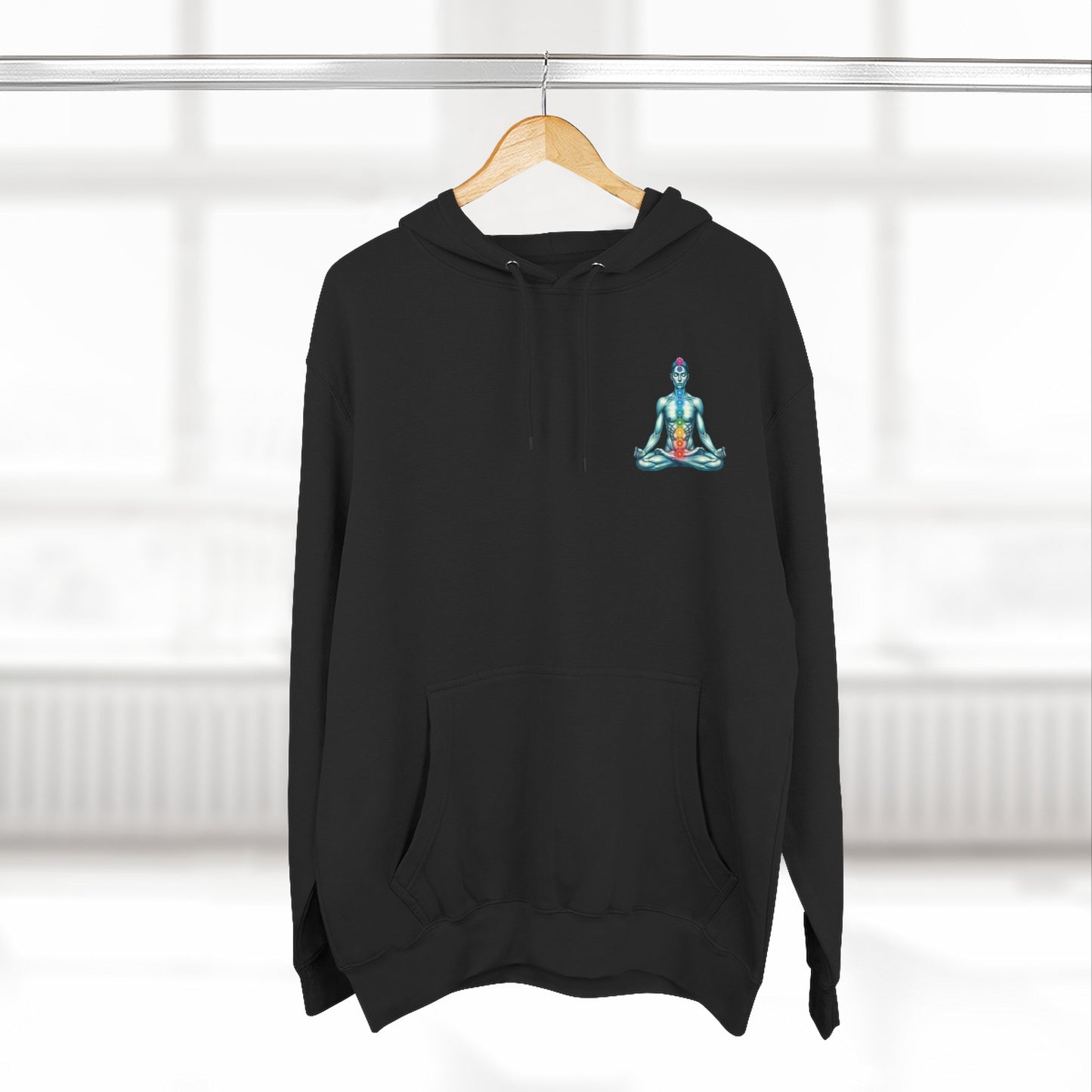 Fleece Hoodie - Chakra Meditation Design