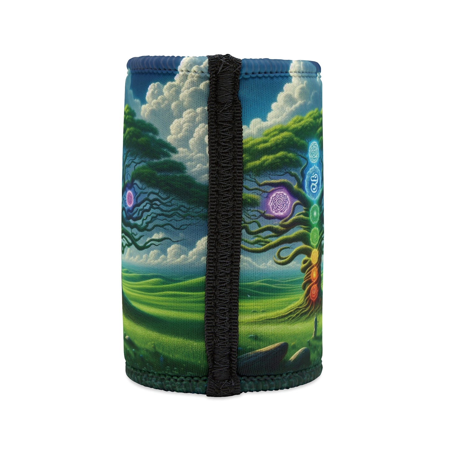 Stubby Cooler Chakra Tree Design