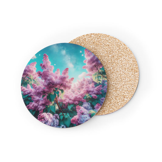 Lilac Coasters, Floral Coasters, Purple Lilac Drink Coasters, Home Decor, Kitchen Decor, Housewarming Gift