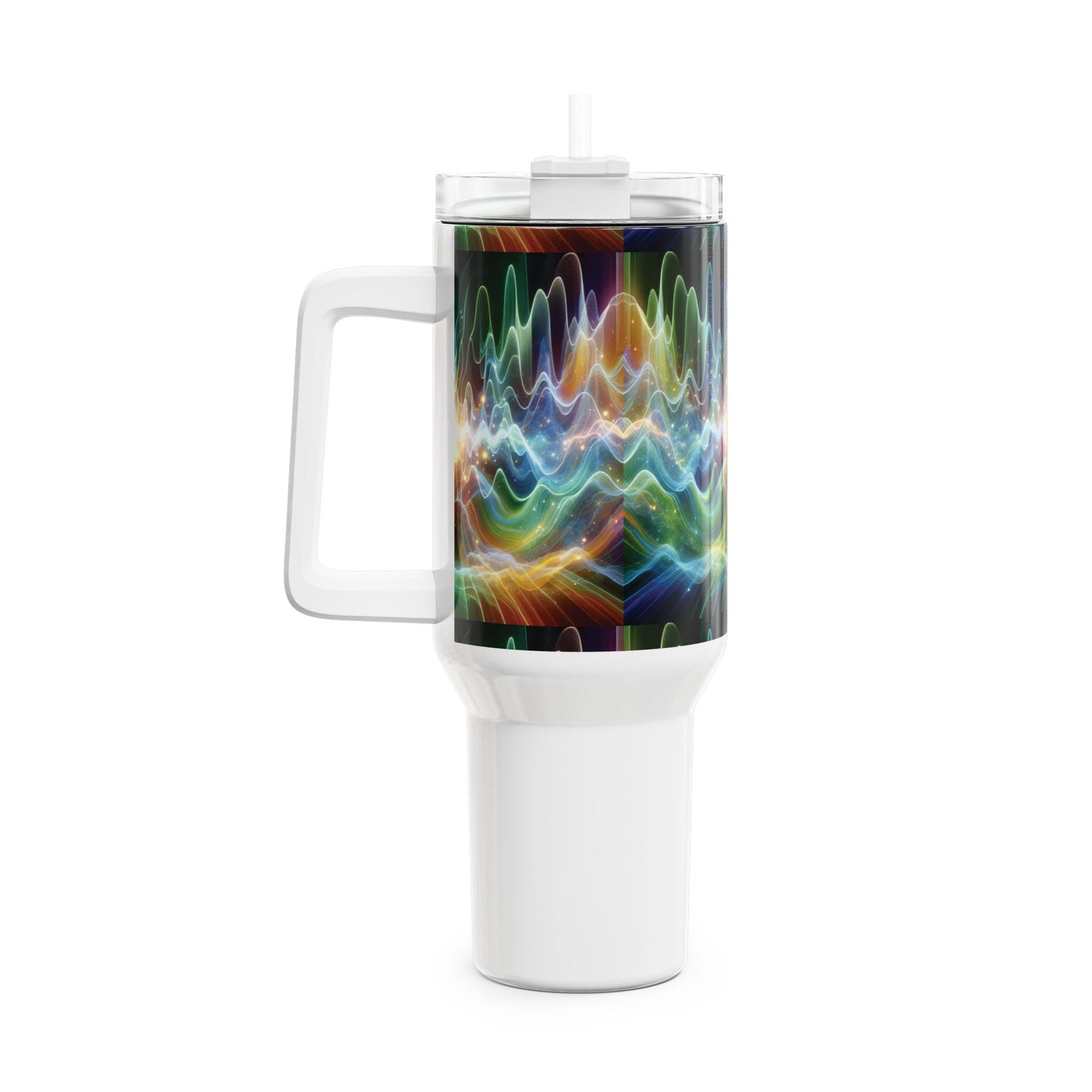 40oz Tumbler - Healing Frequency Waves Design