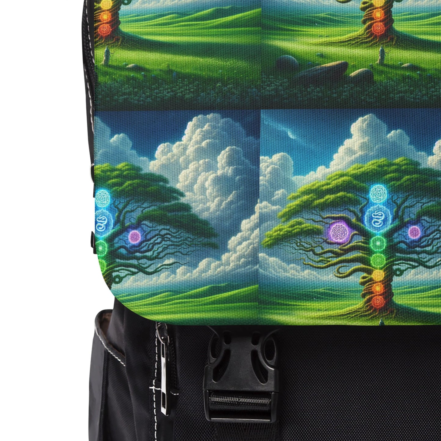 Chakra Tree Design Shoulder Backpack