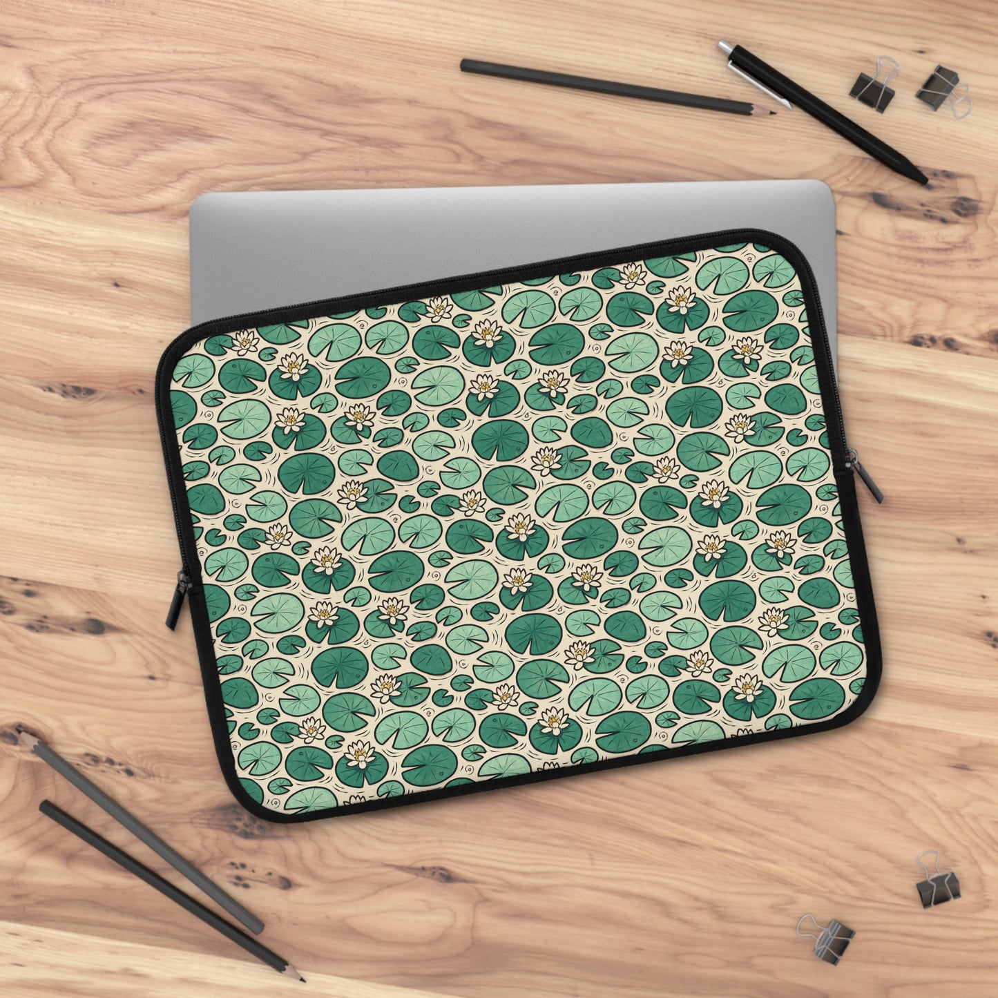 Laptop Sleeve: Lily Pad Design