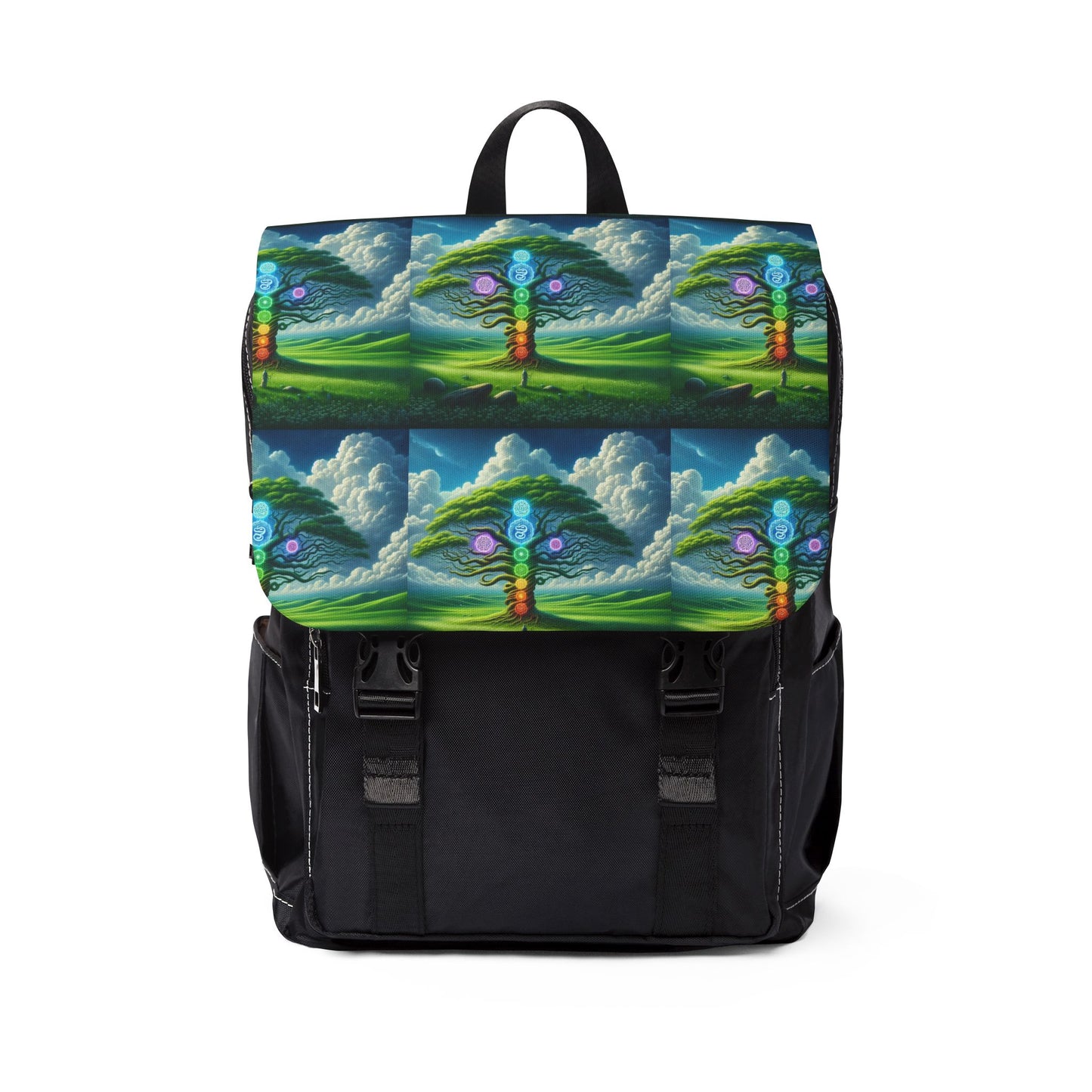 Chakra Tree Design Shoulder Backpack