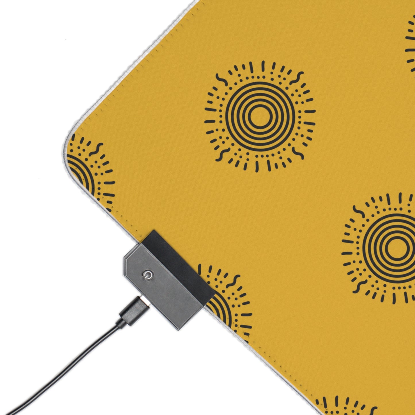 LED Gaming Mouse Pad - Minimalist Sun Design
