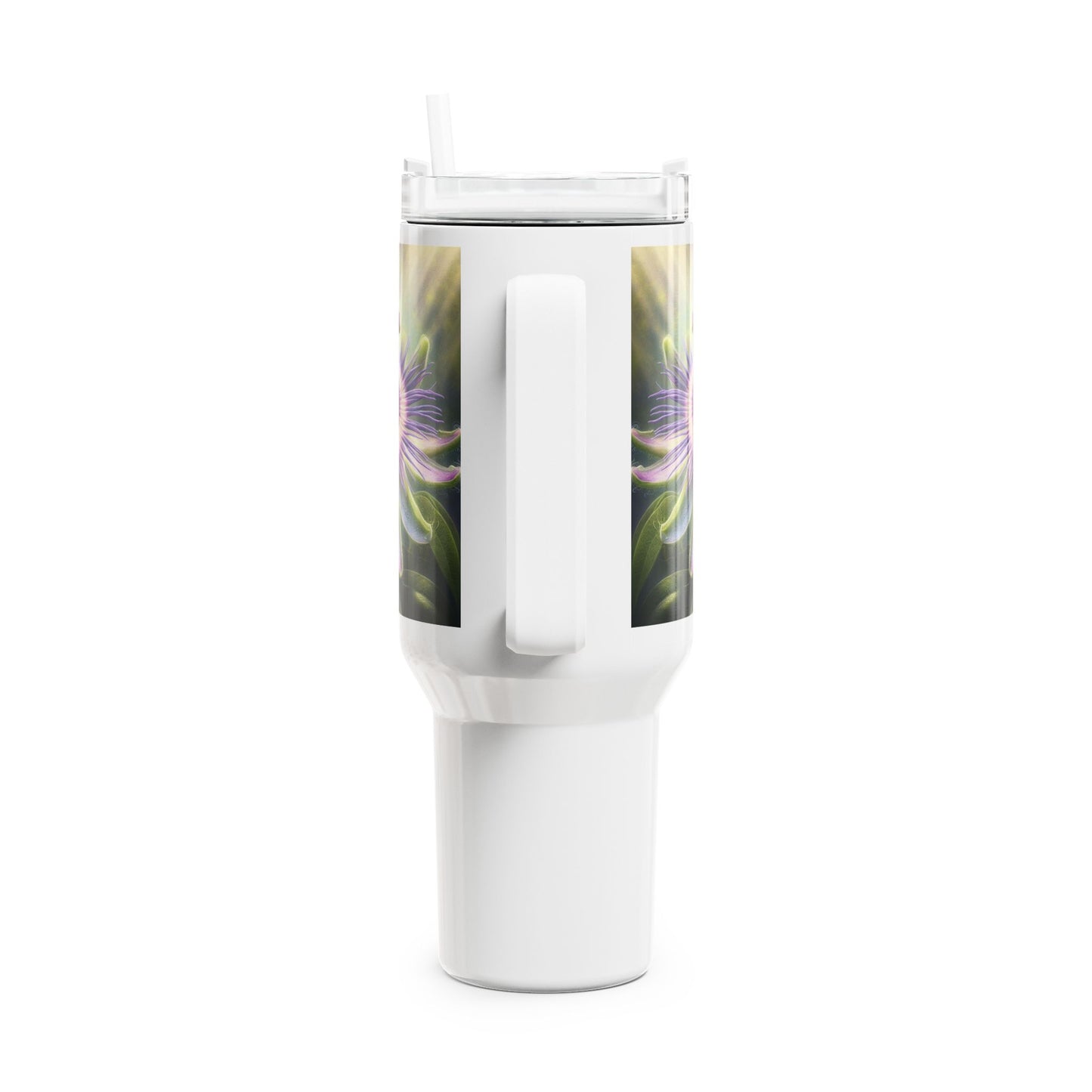 40oz Tumbler - Passionflower Bloom Design