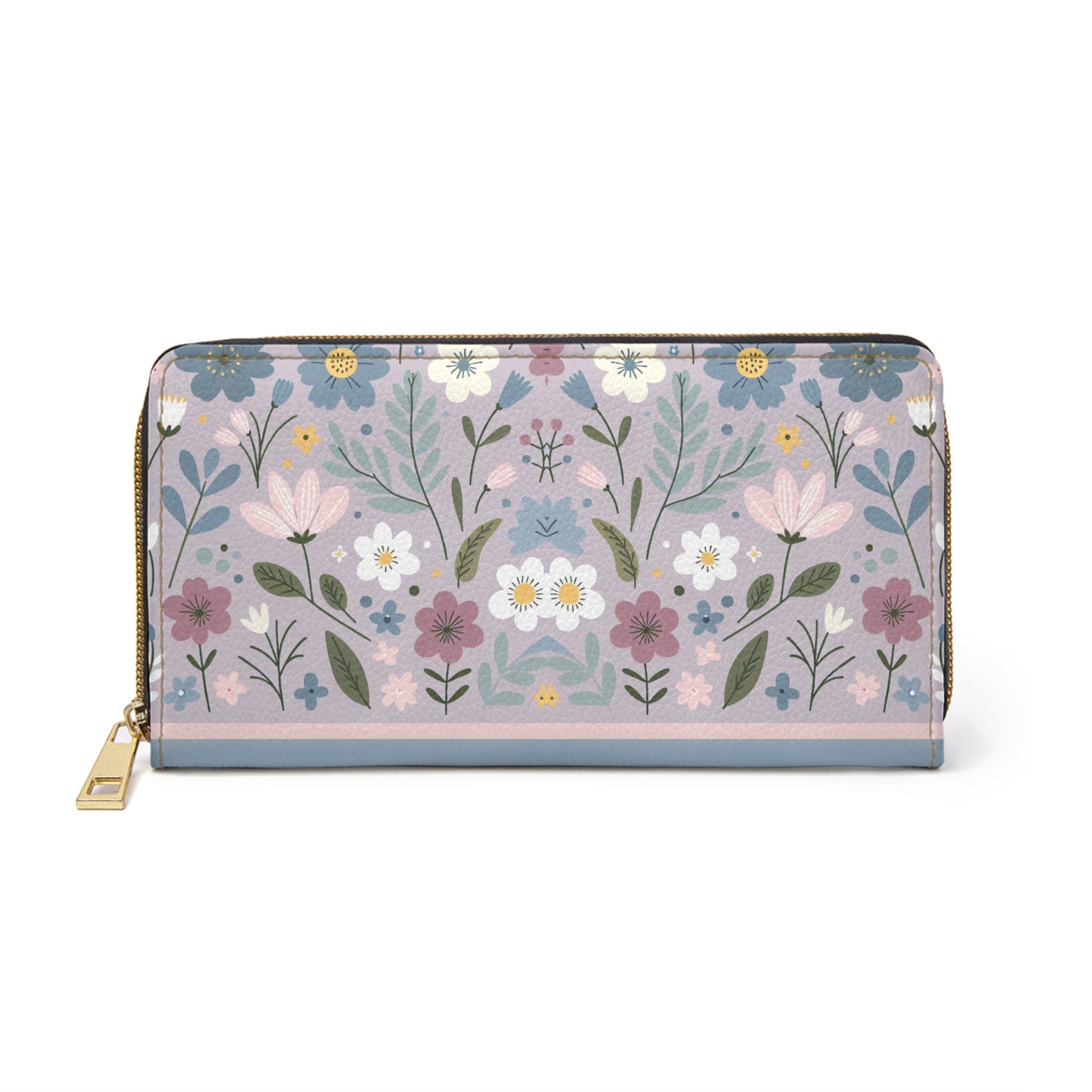 Zipper Wallet with Cute Floral Pattern
