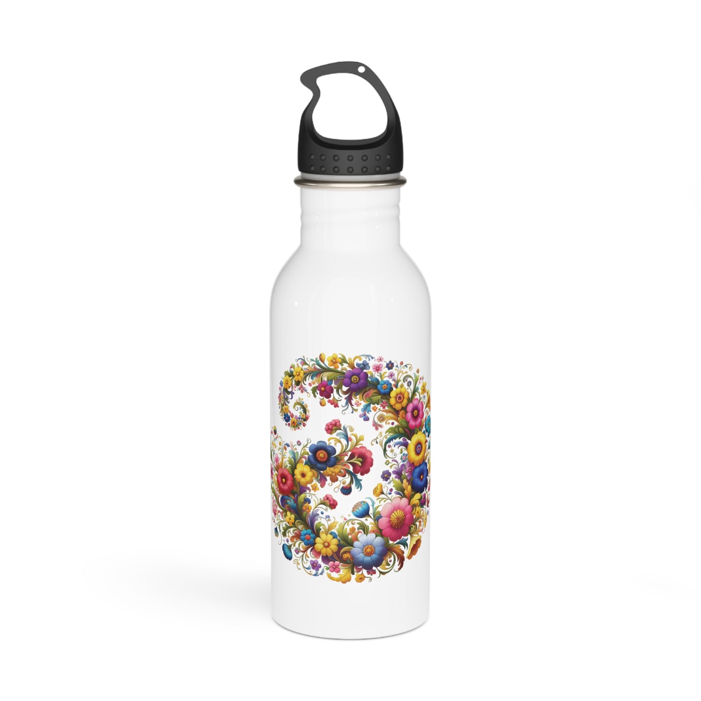 Floral Stainless Steel Water Bottle, Sports Bottle, Perfect Gift for Nature Lovers, Outdoor Adventures, Everyday Use