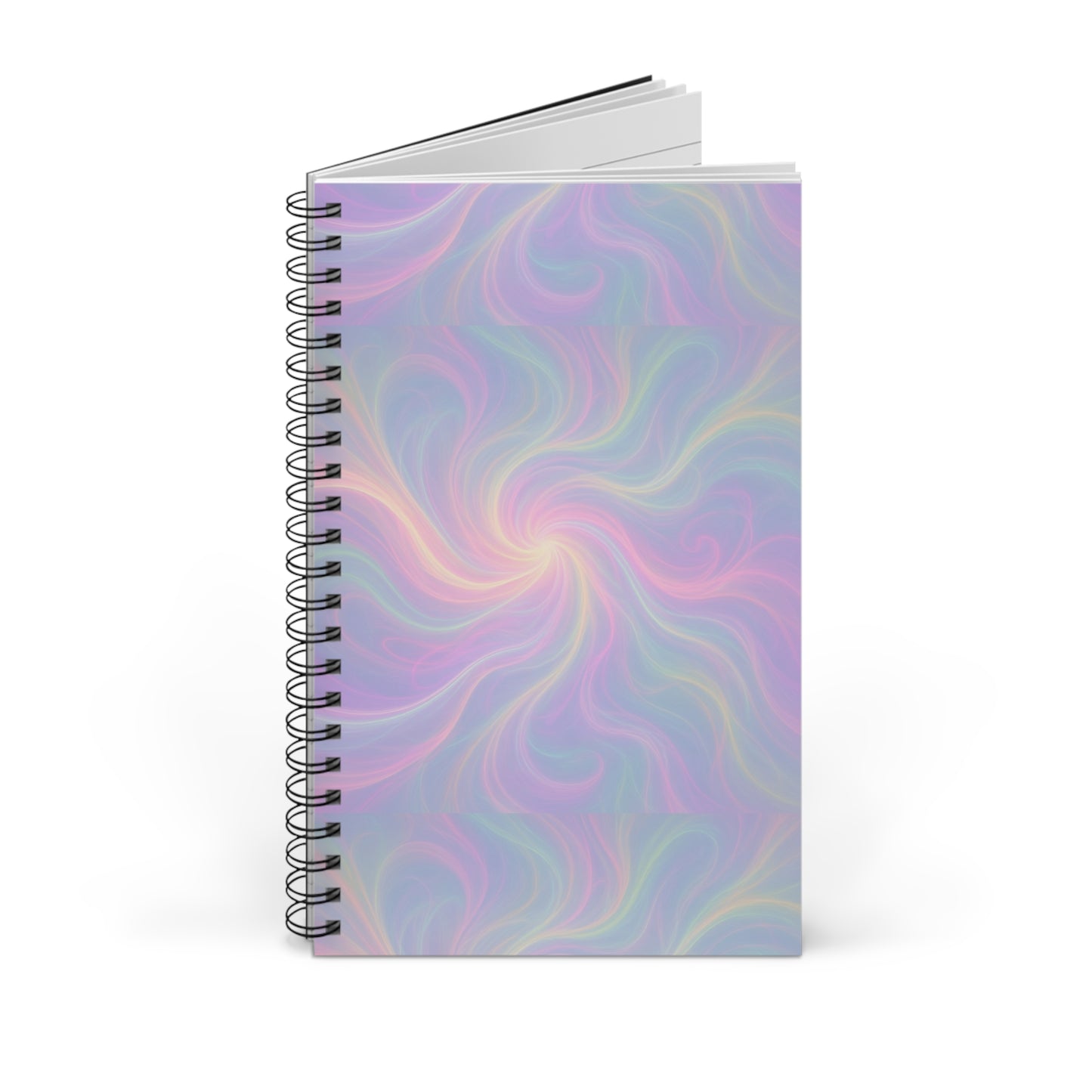 Pastel Energy Waves Spiral Journal