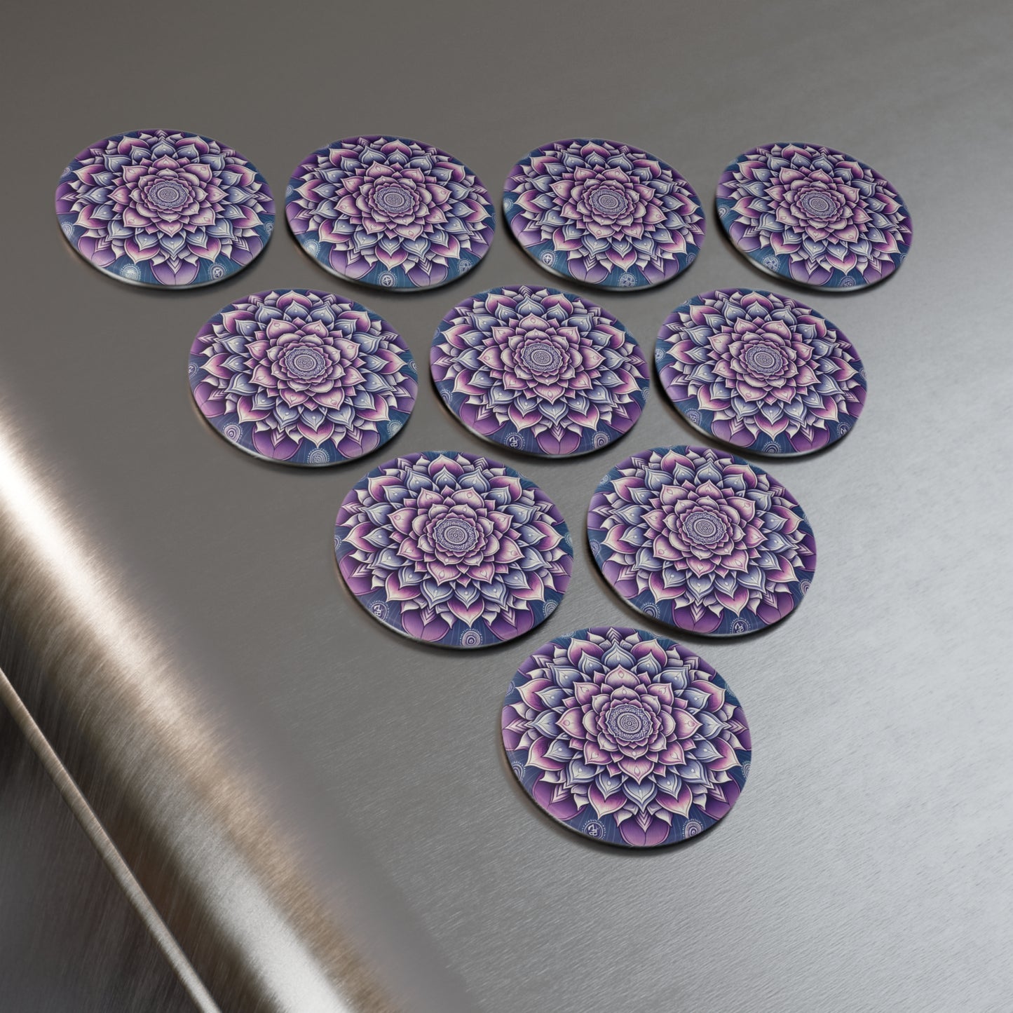 Button Magnet - Crown Chakra