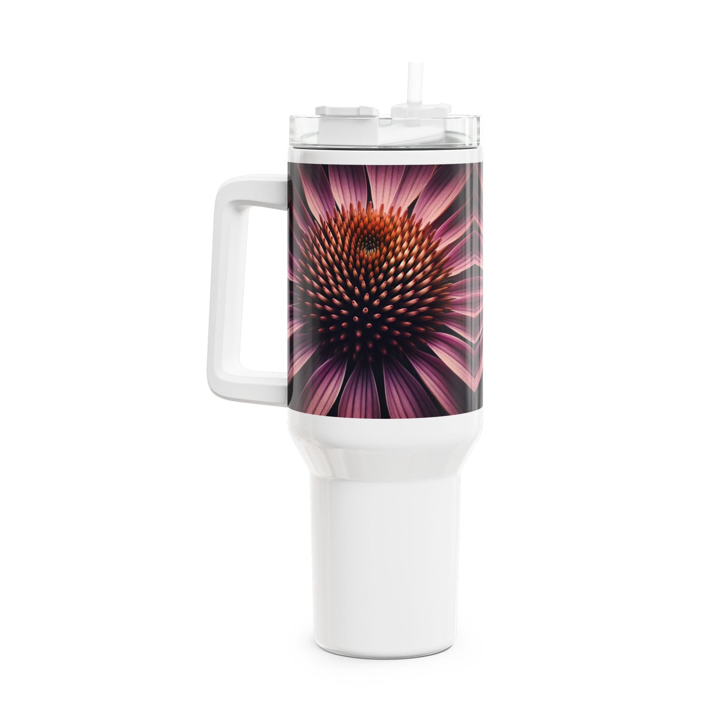 40oz Tumbler - Coneflower Bloom Design
