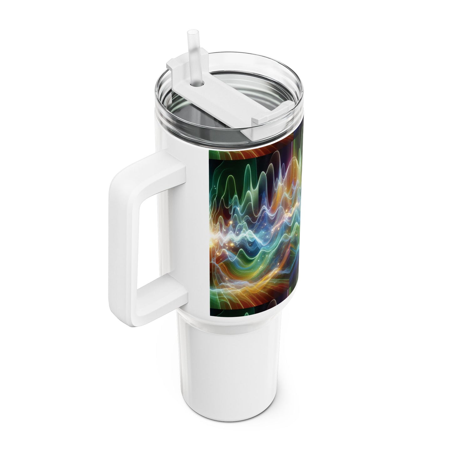 40oz Tumbler - Healing Frequency Waves Design