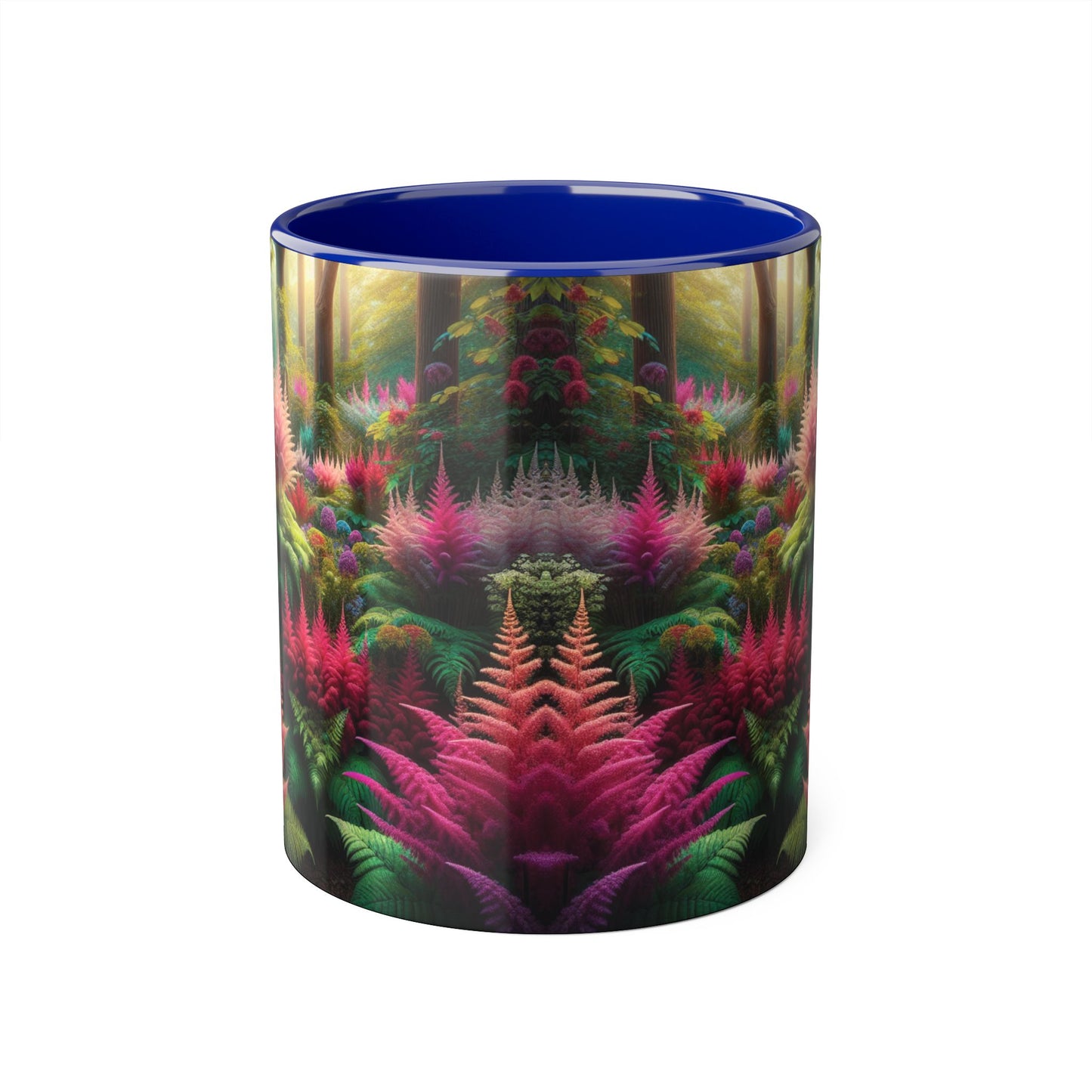 Astilbe Blooms Accent Mug, Floral Tea Cup, Coffee Mug, Gift for Gardeners, Botanical Kitchen Decor, Nature Lover Ceramic Mug, Plant Lady