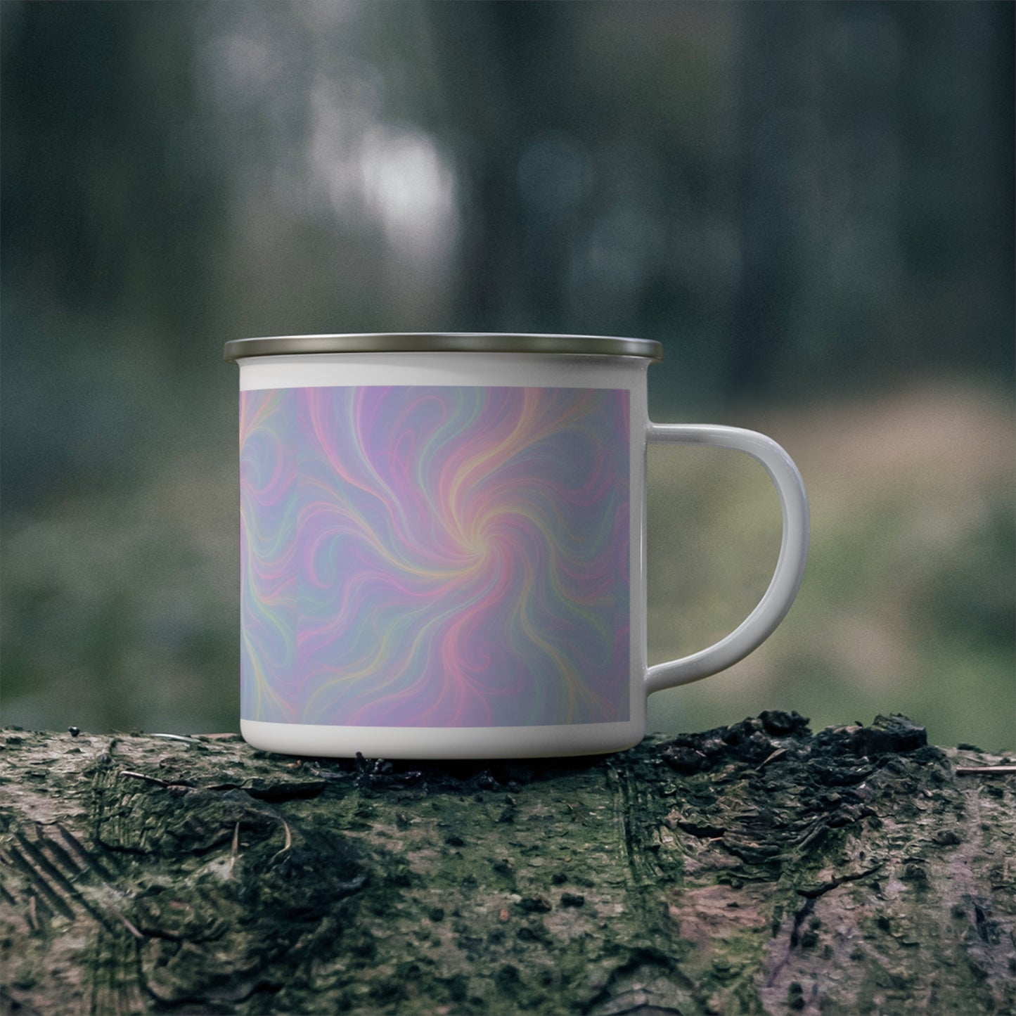 Camping Mug - Pastel Energy Waves