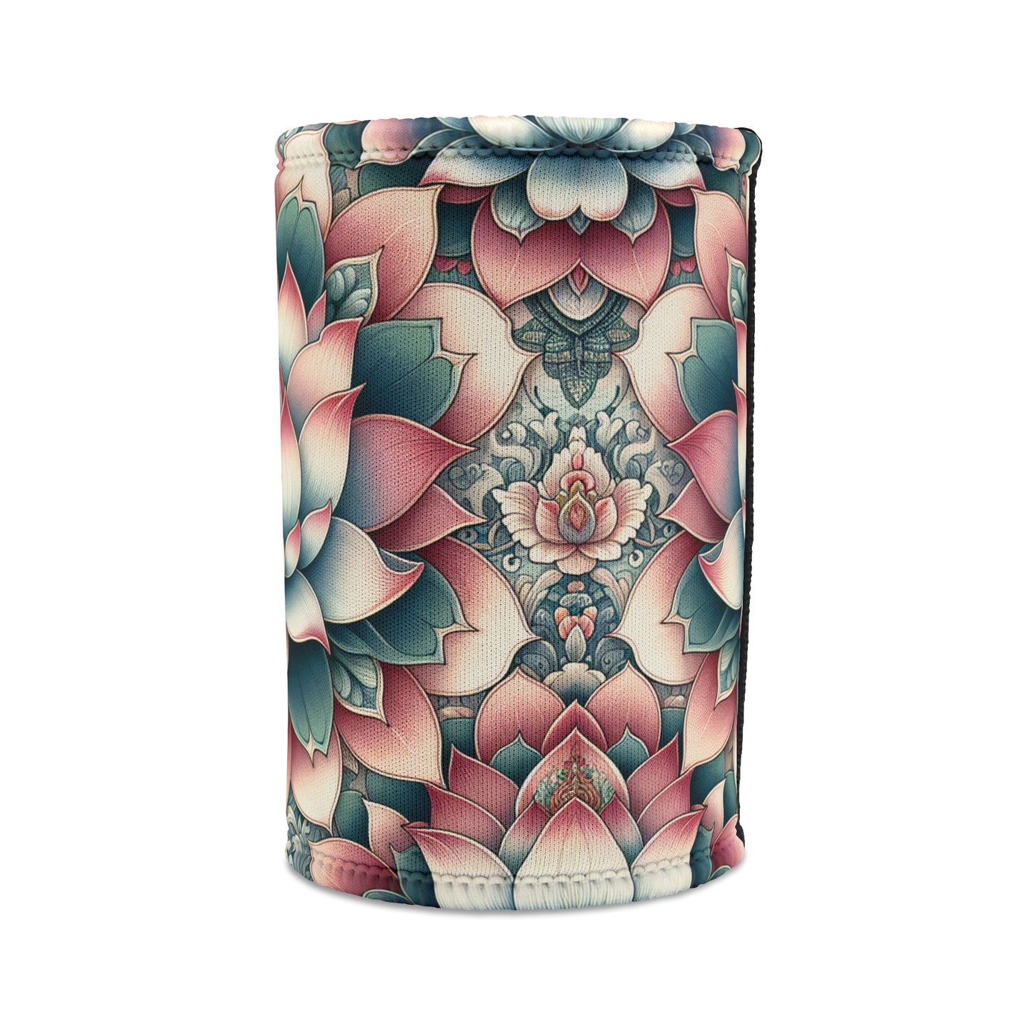 Stubby Cooler Lotus Flower Design