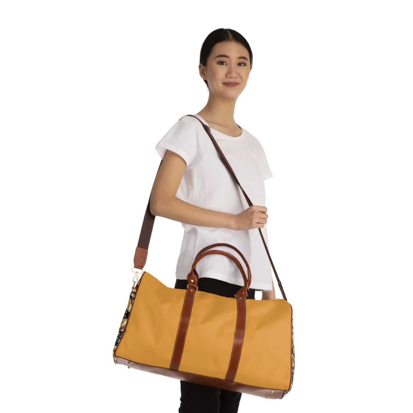Waterproof Travel Bag - Citrine Geometric