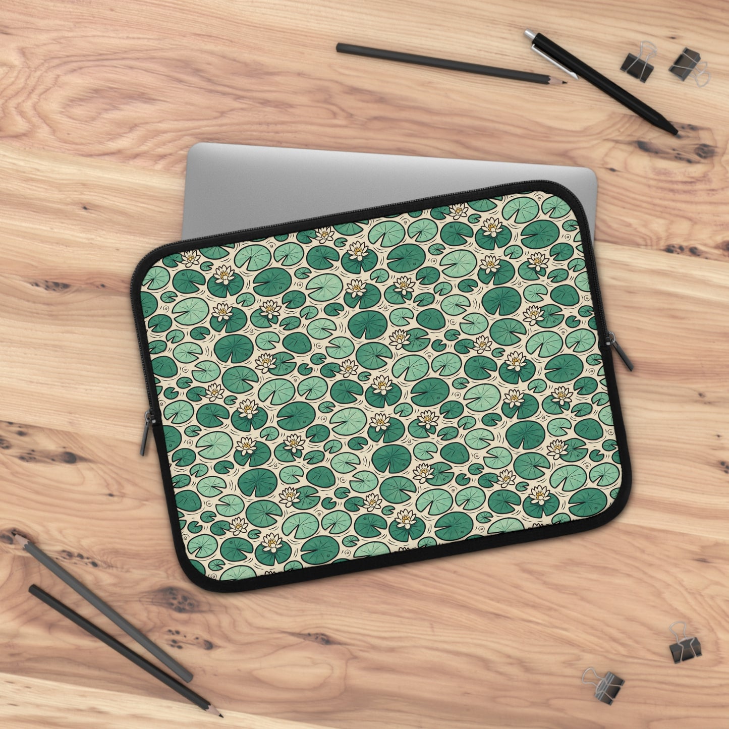 Laptop Sleeve: Lily Pad Design