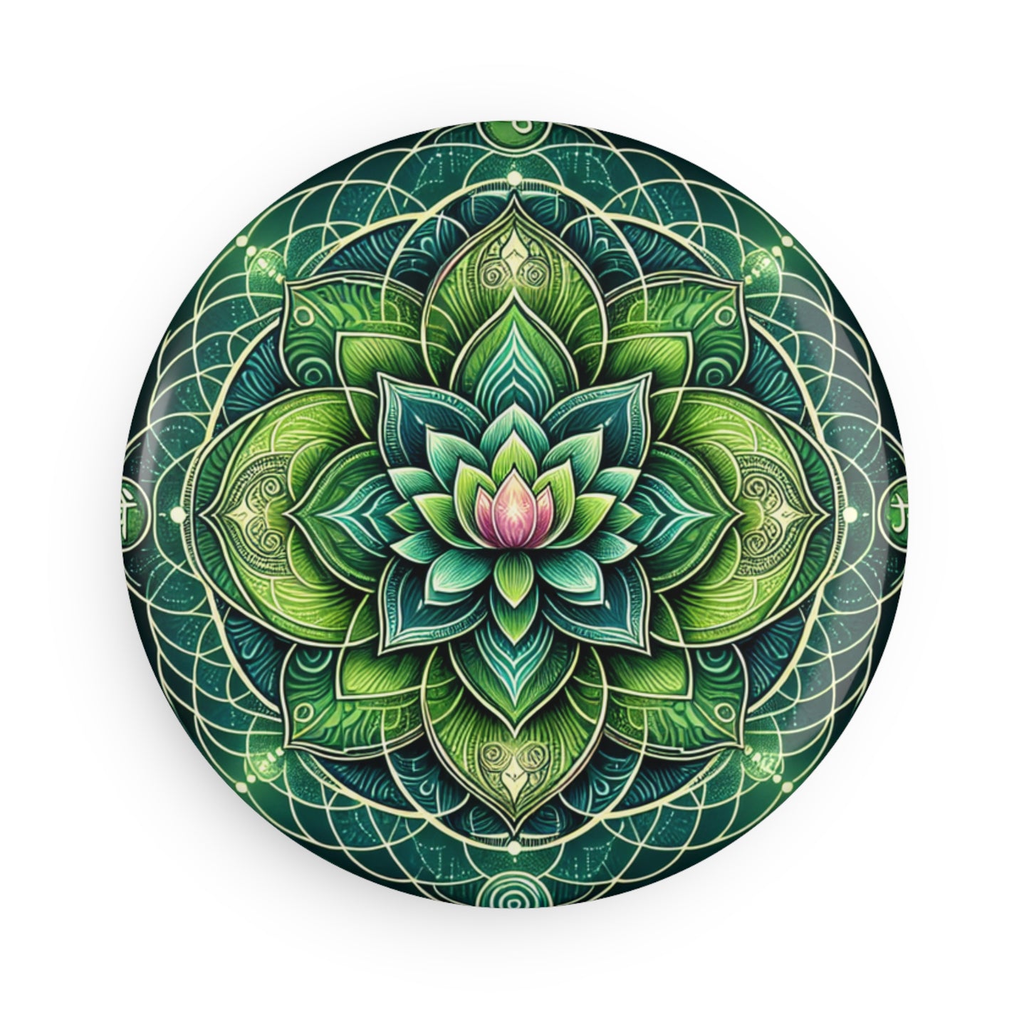 Button Magnet - Heart Chakra