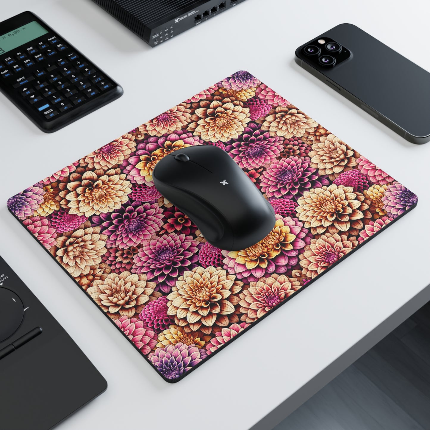 Mouse Pad - Dahlia Bloom Design
