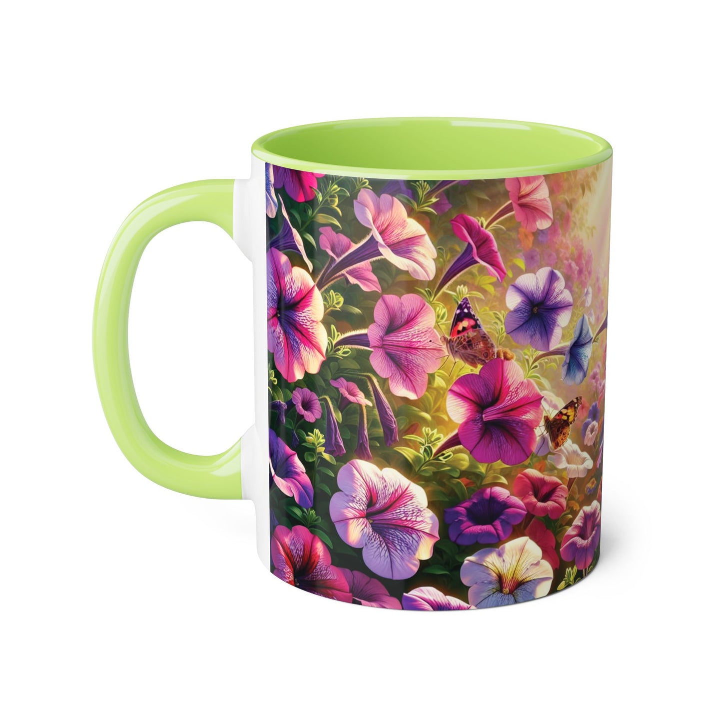 Colorful Floral Accent Mug - Perfect for Garden Lovers, Mother's Day, Birthdays, Coffee & Tea Enthusiasts, Unique Gift Idea