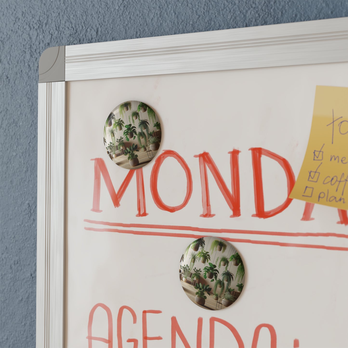 Botanical-Themed Round Button Magnet Set - Nature Home Decor (1 & 10 pcs)