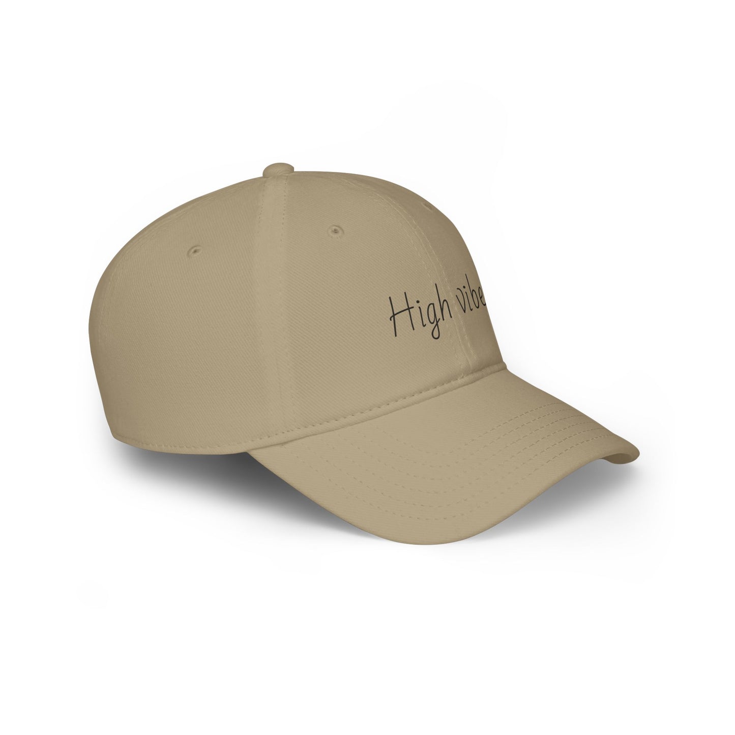 High Vibes Baseball Cap - Trendy Low Profile Hat for Summer Fun, Outdoor Activities, Gift for Friends, Adjustable Cap