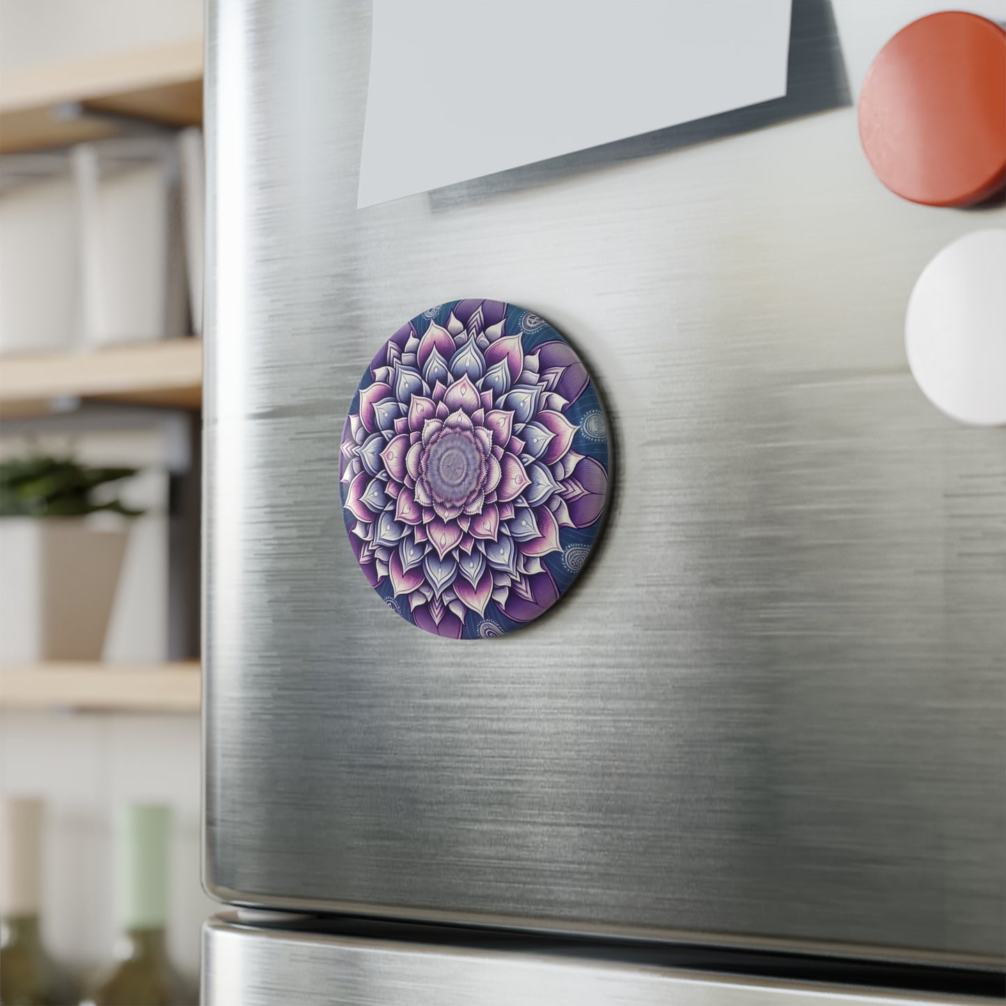 Button Magnet - Crown Chakra