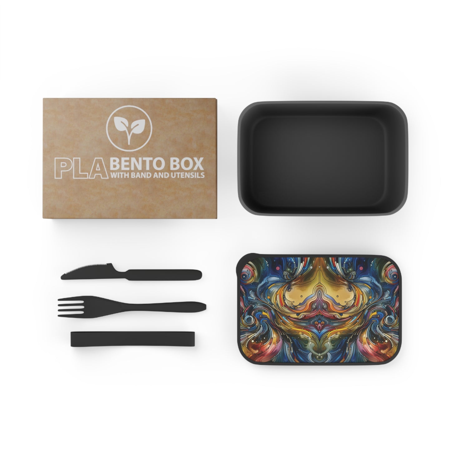 Bento Box - Energy waves, Eco Friendly lunch box set