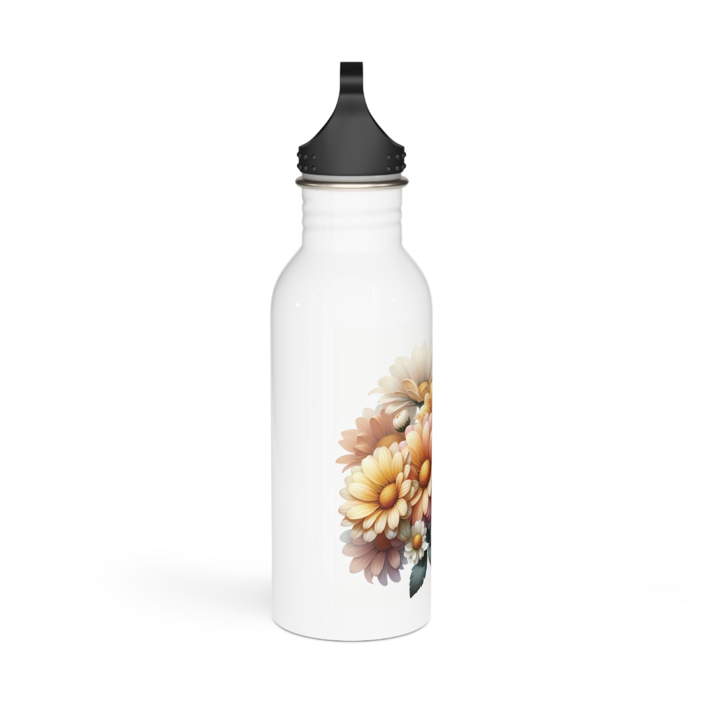 Floral Stainless Steel Water Bottle - Blooming Flowers Design