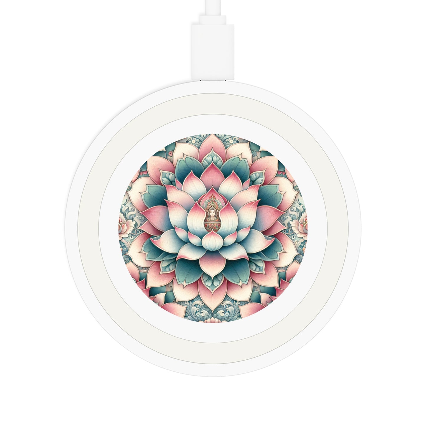 Wireless Charging Pad: Lotus Blossom Design