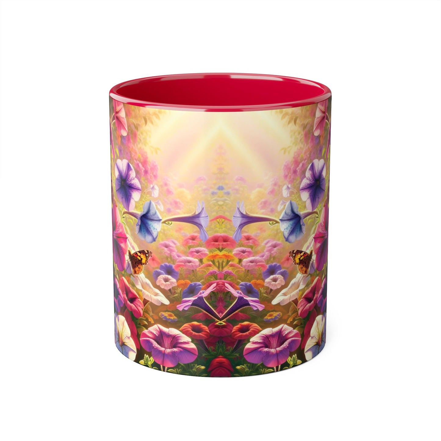 Colorful Floral Accent Mug - Perfect for Garden Lovers, Mother's Day, Birthdays, Coffee & Tea Enthusiasts, Unique Gift Idea