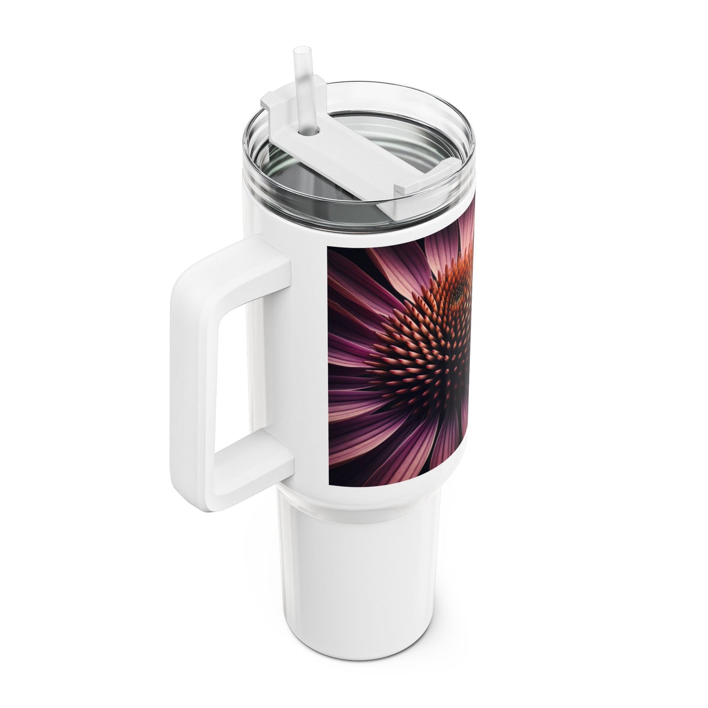 40oz Tumbler - Coneflower Bloom Design