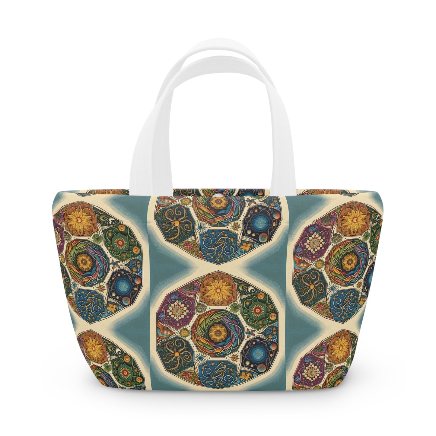 Floral Lunch Bag - Stylish Insulated Tote for Work & Picnics