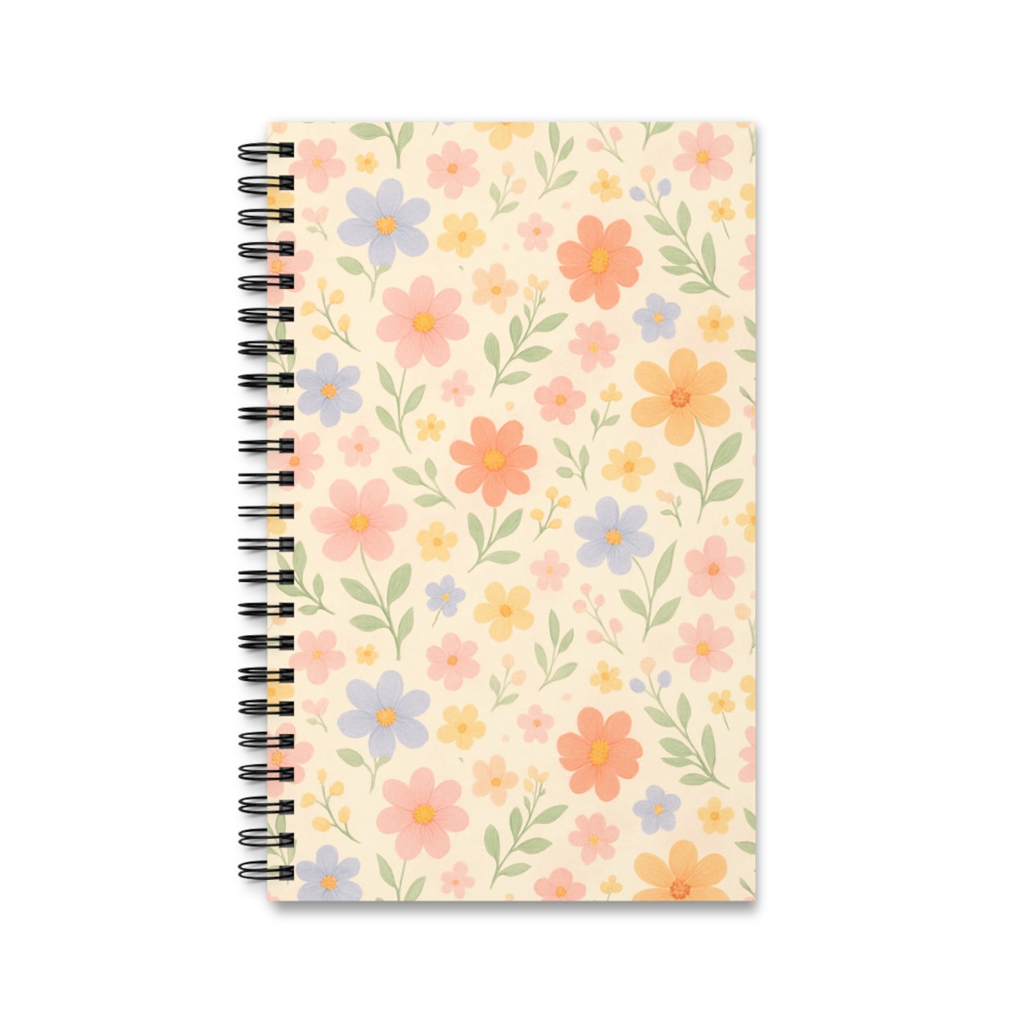 Dainty Floral Spiral Journal
