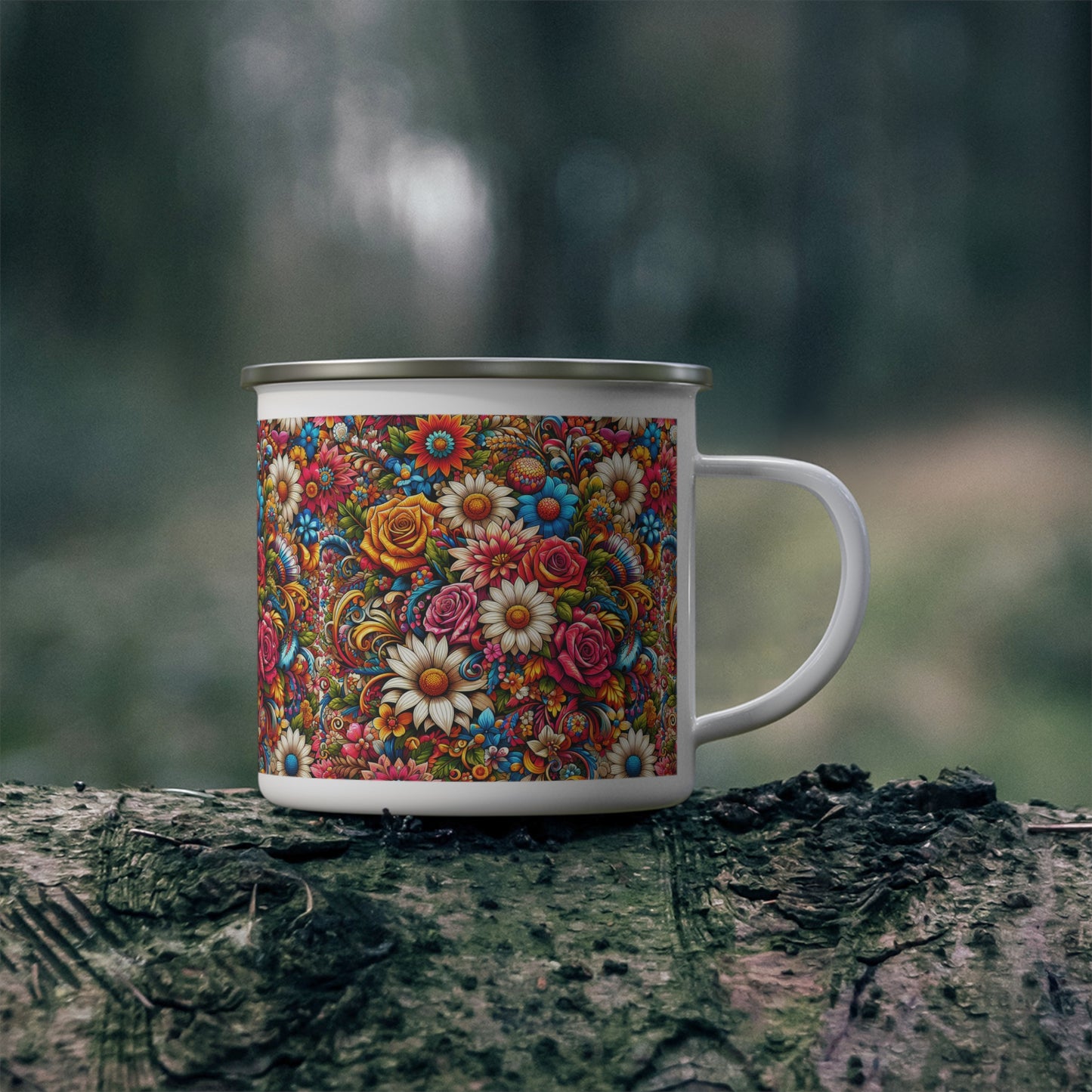 Camping Mug - Vibrant Floral